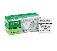 Seizaiken SII 364 SR621SW 1.55V Silver Oxide Watch Battery 0% Mercury (3 Pack)