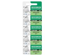 Seizaiken SR920SW 371 Silver Oxide Watch Battery, 1.55V, 0% Mercury, Made in Japan, Pack of 5