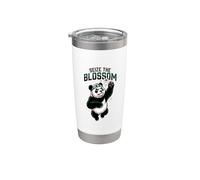 Seize The Blossom Cherry Spring Petal Panda Stainless Steel Insulated Tumbler