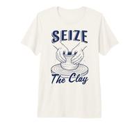 Seize The Clay | Funny Pottery Ceramic Making Potter Artist Premium T-Shirt