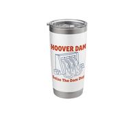 Seize The Dam Day Hoover Dam Nevada Retro Camera Trip Stainless Steel Insulated Tumbler