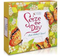 Seize The Day 2026 Daily Desk Calendar: Boxed Page-a-Day Inspirational Calendar by Robin Pickens with Day-to-Day Uplifting Quotes & Colorful Art