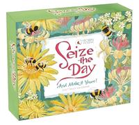 Seize The Day 2027 Daily Desk Calendar: Boxed Page-a-Day Inspirational Calendar by Robin Pickens with Day-to-Day Uplifting Quotes & Colorful Art
