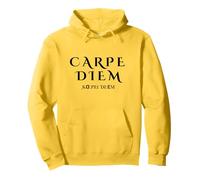 Seize the Day Carpe Diem Inspirational Latin in Black color Pullover Hoodie