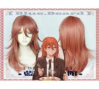 SEIZIS Anime Cosplay Wig Anime Chainsaw Man Angel Devil Cosplay Wig Orange 50cm Long Role Play Heat Resistant Fiber Hair Wig Cosplay Anime Wig Coser