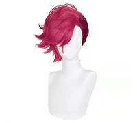SEIZIS Anime Wig Arcane Cosplay Vi Wig,Short Red Wig,Costume Halloween Wig,For Halloween,Costume Party,Anime Show,Cosplay Event,Concerts Cosplay Anime Wig Coser