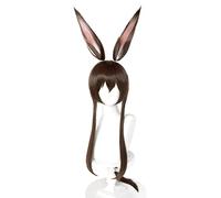 SEIZIS Anime Wig Arknights Cosplay Amiya Wig,With Ears Long Brown Wig,Costume Halloween Wig,For Halloween,Costume Party,Anime Show,Cosplay Event,Concerts Cosplay Anime Wig Coser