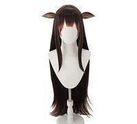 SEIZIS Anime Wig Azur Lane Cosplay Kashino Wig,Long Straight Brown Wig,Costume Halloween Wig,for Halloween,Costume Party,Anime Show,Cosplay Event,Concerts Cosplay Anime Wig Coser