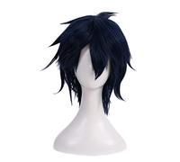 SEIZIS Anime Wig Blue Exorcist Cosplay Rin Okumura Wig,Short Dark Blue Wig,Costume Halloween Wig,for Halloween,Costume Party,Anime Show,Cosplay Event,Concerts Cosplay Anime Wig Coser