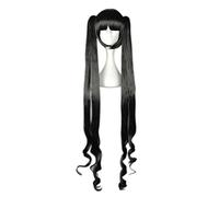SEIZIS Anime Wig DanMachi Cosplay Hestia Wig,2 Ponytails Long Black Wig,Costume Halloween Wig,For Halloween,Costume Party,Anime Show,Cosplay Event,Concerts Cosplay Anime Wig Coser
