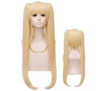 SEIZIS Anime Wig DEAD OR ALIVE Cosplay Marie Rose Wig,2 Ponytails Blonde Long Wig,Costume Halloween Wig,for Halloween,Costume Party,Anime Show,Cosplay Event,Concerts Cosplay Anime Wig Coser