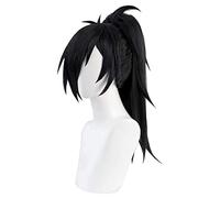 SEIZIS Anime Wig Dororo Cosplay Hyakkimaru Wig,Long Black Wig,Costume Halloween Wig,For Halloween,Costume Party,Anime Show,Cosplay Event,Concerts Cosplay Anime Wig Coser
