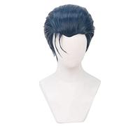 SEIZIS Anime Wig Fate Cosplay Sherlock Holmes Wig,Short Blue Wig,Costume Halloween Wig,For Halloween,Costume Party,Anime Show,Cosplay Event,Concerts Cosplay Anime Wig Coser
