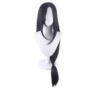 SEIZIS Anime Wig Final Fantasy VII Cosplay Tifa Lockhart Wig,Long Straight Black Wig,Costume Halloween Wig,For Halloween,Costume Party,Anime Show,Cosplay Event,Concerts Cosplay Anime Wig Coser