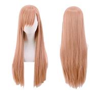SEIZIS Anime Wig Final Fantasy XIV Cosplay Ryne Wig,Long Straight Orange Wig,Costume Halloween Wig,For Halloween,Costume Party,Anime Show,Cosplay Event,Concerts Cosplay Anime Wig Coser