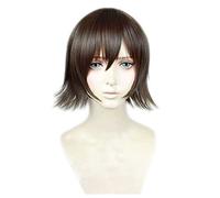 SEIZIS Anime Wig Final Fantasy XV Cosplay Iris Amicitia Wig,Short Brown Wig,Costume Halloween Wig,For Halloween,Costume Party,Anime Show,Cosplay Event,Concerts Cosplay Anime Wig Coser
