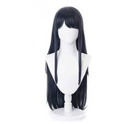 SEIZIS Anime Wig for High Rise Invasion Honjo Yuri Cosplay Wig,Deep Blue Long Wig,Costume Halloween Wig,for Halloween,Costume Party,Anime Show,Cosplay Event,Concerts Cosplay Anime Wig Coser
