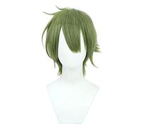 SEIZIS Anime Wig for The Witch from Mercury Elan Ceres Cosplay Wig,Short Green Wig,Costume Halloween Wig,For Halloween,Costume Party,Anime Show,Cosplay Event,Concerts Cosplay Anime Wig Coser