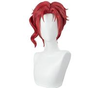 SEIZIS Anime Wig JoJo's Bizarre Adventure Cosplay Kakyoin Noriaki Wig,Short Red Wig,Costume Halloween Wig,For Halloween,Costume Party,Anime Show,Cosplay Event,Concerts Cosplay Anime Wig Coser