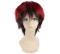SEIZIS Anime Wig Kuroko no Basuke Cosplay Kagami Taiga Wig,Red Mixed Black Short Wig,Costume Halloween Wig,For Halloween,Costume Party,Anime Show,Cosplay Event,Concerts Cosplay Anime Wig Coser
