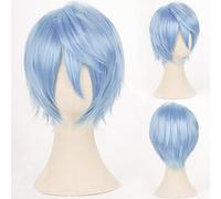 SEIZIS Anime Wig Kuroko no Basuke Cosplay Kuroko Tetsuya Wig,Short Blue Wig,Costume Halloween Wig,for Halloween,Costume Party,Anime Show,Cosplay Event,Concerts Cosplay Anime Wig Coser