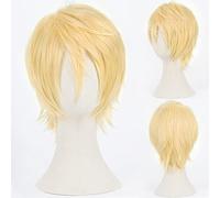SEIZIS Anime Wig Kuroko no Basuke Cosplay Ryota Kise Wig,Short Blonde Wig,Costume Halloween Wig,For Halloween,Costume Party,Anime Show,Cosplay Event,Concerts Cosplay Anime Wig Coser