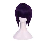SEIZIS Anime Wig My Hero Academia Cosplay Jiro Kyoka Wig,Short Purple Wig,Costume Halloween Wig,for Halloween,Costume Party,Anime Show,Cosplay Event,Concerts Cosplay Anime Wig Coser