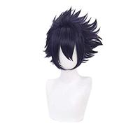 SEIZIS Anime Wig My Hero Academia Cosplay Tamaki Amajiki Wig,Short Dark Blue Wig,Costume Halloween Wig,For Halloween,Costume Party,Anime Show,Cosplay Event,Concerts Cosplay Anime Wig Coser