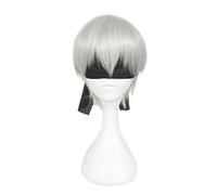 SEIZIS Anime Wig NieR Automata Cosplay Yorha 9S Wig,Short Straight Wig,Costume Halloween Wig,For Halloween,Costume Party,Anime Show,Cosplay Event,Concerts Cosplay Anime Wig Coser