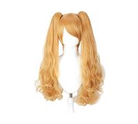 SEIZIS Anime Wig One Piece Cosplay Charlotte Pudding Wig,2 Ponytails Long Curly Wig,Costume Halloween Wig,For Halloween,Costume Party,Anime Show,Cosplay Event,Concerts Cosplay Anime Wig Coser