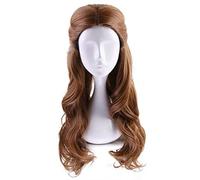 SEIZIS Anime Wig Princess Belle Wig,Long Brown Wavy Wig,Costume Halloween Wig,For Halloween,Costume Party,Anime Show,Cosplay Event,Concerts Cosplay Anime Wig Coser