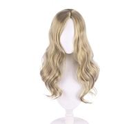 SEIZIS Anime Wig Resident Evil Cosplay Bela Dimitrescu Wig,Brown Yellow Long Curly Wig,Costume Halloween Wig,for Halloween,Costume Party,Anime Show,Cosplay Event,Concerts Cosplay Anime Wig Coser
