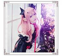 SEIZIS Anime wigs The end of the blazing angel Cruella Percy queen smoke pink tiger clip cosplay wig Cosplay Anime Wig Coser