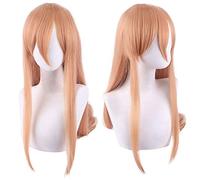 SEIZIS Chainsaw Man Power Cosplay-Perücke für Damen und Mädchen, lang, Orange Cosplay Anime Wig Coser