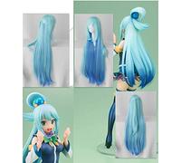 SEIZIS Konosuba God39S Blessing On This Wonderful World ! Cosplay Wigs Konosuba Aqua Blue Long Straight Synthetic Hair Adult Cosplay Anime Wig Coser
