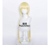 SEIZIS Monster Incident Cyan cos Wig Fox Demon Long Hair Pigtail Round Wig Cosplay Anime Wig Coser