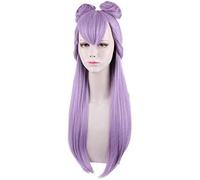 SEIZIS Perücke für Halloween, Mode, Weihnachtsfeier, Ankleiden, Perücke, Lol, Kda, Evelyn, gemischt, Lila, Tiger, Clip, Doppelhaartasche, halber Kopf, Perücke Cosplay Anime Wig Coser