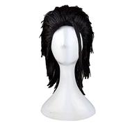 SEIZIS Role Play For Final Fantasy FF7 Zack Fair Cosplay Wigs Short Black Slicked-back Hair Wig Cosplay Anime Wig Coser