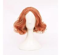 SEIZIS Role Play For P5 Persona 5 Haru Okumura Short Curly Mixed Orange Pink Hair Heat Resistant Cosplay Wig Cosplay Anime Wig Coser