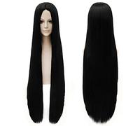 SEIZIS The ancient killing of the murderous cos black long straight wig pirate king emperor fairy sword argued men and women COS false hair Cosplay Anime Wig Coser