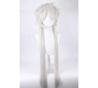 SEIZIS Wig Anime Cosplay Anime Cosplay Wig 65 cm Long Kuroshitsuji Black Butler Undertaker Under Taker Heat Resistant Hair Cosplay Wig