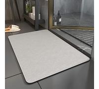 SEJAS Diatomaceous Earth Bath Mat,Quick Dry Bathroom Mat,Non Slip Bath Mats for Bathroom,Super Absorbent Anti Slip Bath Mat (Beige,60 x 90 cm)