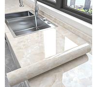SEJAS Marble Wallpaper Self Adhesive for Kitchen Washable Worktop Covering Marble Effect Sticky Back Plastic roll Marble Contact Paper Table (3m x 0.8m)