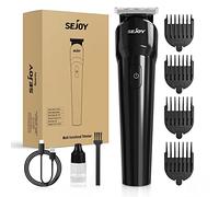 Sejoy Body Hair Trimmer Clipper for Men, Cordless Barber Clippers, Electric Hair Trimmer, Beard Trimmer with Travel Lock, Waterproof, 90 Min Battery Life, USB Rechargeable, Black