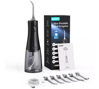 Sejoy Water Flosser Dental Cordless for Teeth Cleaning 5 Modes Oral Irrigator Braces Flossers Cleaner Portable for Travel Home CYQ-AOW11-PUR
