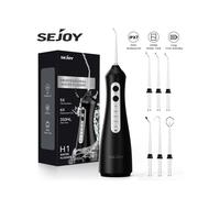 Sejoy Water Flosser Dental Oral Irrigator Water flossers for Teeth USB Rechargeable Waterproof Portable Cordless grey