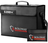 SEKAM Large Fireproof Bag 5200°F Heat Insulated (17 x 12 x 5.8 inches), Fireproof Document Box with Money Bag for Cash Safe