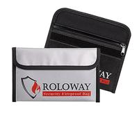 SEKAM Small Fireproof Bag (5 x 8 inches), Non-itchy Fireproof Money Bag for Cash, Valuables, Passport, Currency & Keys (2-Pack)