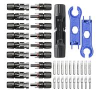 Sekesoer Solar Panel Connectors, 10 Pairs of Solar Plugs with IP67 Waterproof Solar Cables Connectors Male/Female, For PV Panel Connections and Solar Panel Systems
