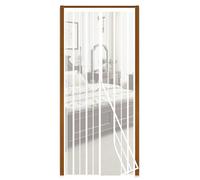 Sekey 100 x 210 cm Magnetic Fly Screen Door Curtain for Wood, Iron, Aluminium Doors and Balcony. Easy Installation, White